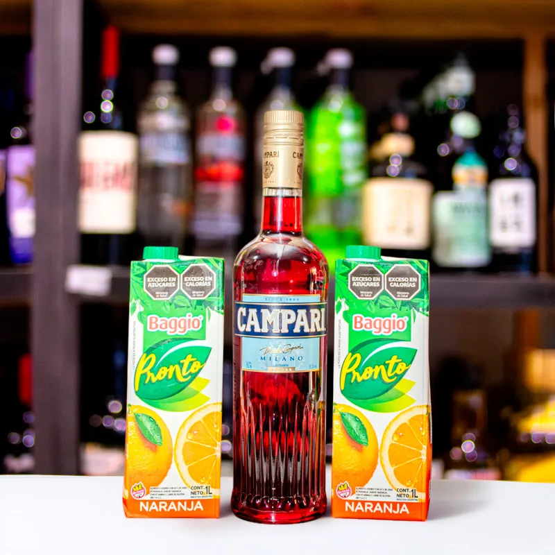 Campari 750ml + 2 Cepita Nja. Tetra